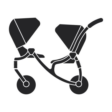 Taşıyıcı vektör simgesi. Beyaz arka planda siyah vektör simgesi izole edildi.