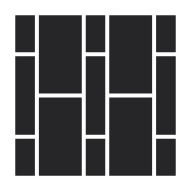 Parke kat vektör simgesi. Siyah vektör simgesi beyaz parke zemin üzerinde izole edildi.