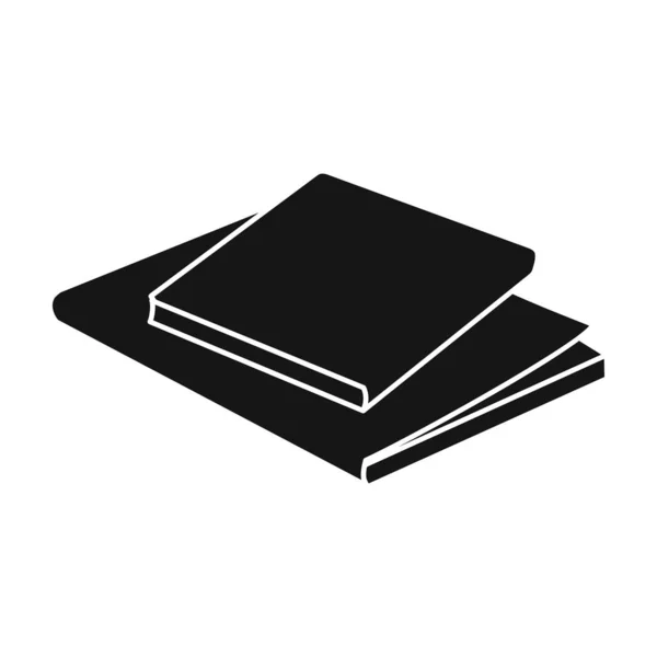 Buch-Vektor icon.black Vektor-Symbol isoliert auf weißem Hintergrund Buch . — Stockvektor