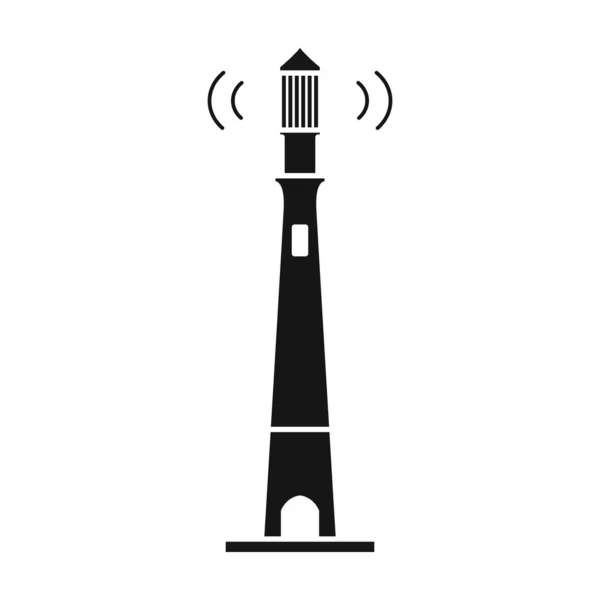 Beacon-Vektor icon.black Vektor-Symbol isoliert auf weißem Hintergrund Beacon. — Stockvektor