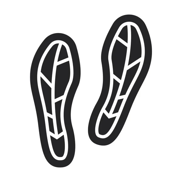 Tisk ikony vektoru boty.Černá vektorová ikona izolované na bílém pozadí tisk boty . — Stockový vektor