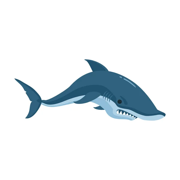 Rybí žralok vektorová ikona.Cartoon vektorová ikona izolované na bílém pozadí ryby žralok . — Stockový vektor