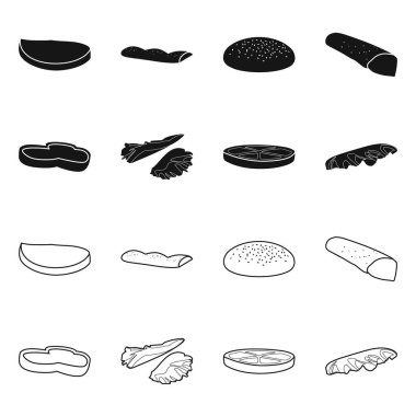 Akşam yemeğinin vektör tasarımı ve hızlı sembol. Akşam yemeği koleksiyonu ve stok için lezzetli vektör simgesi.