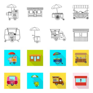 Piyasa ve dış simge yalıtılmış nesne. Market ve gıda hisse senedi simgesi için web topluluğu.