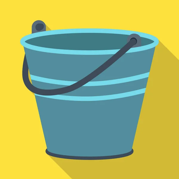 Vektorová ilustrace kbelíku a vodního znamení. Grafika kbelíku a vektoru zásobníku cínu. — Stockový vektor