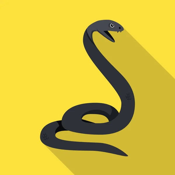 Ilustración vectorial del logotipo de serpiente y pitón. Gráfico de serpiente y gatear icono de vector para stock . — Archivo Imágenes Vectoriales