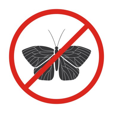 Kelebek vektör simgesi. Siyah vektör simgesi beyaz arka plan kelebeğinde izole edildi.