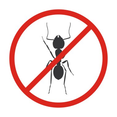 Böcek karınca vektör simgesi. Siyah vektör simgesi beyaz arkaplan böcek karıncasında izole edildi.