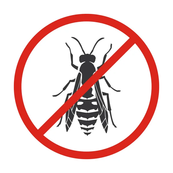 Inseto vespa vetor icon.Black vetor ícone isolado no fundo branco inseto vespa . —  Vetores de Stock