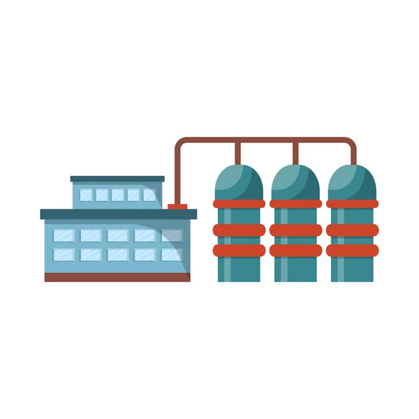 Vector design of manufactory and powerhouse icon. Collection of manufactory and urban vector icon for stock. — Stock Vector