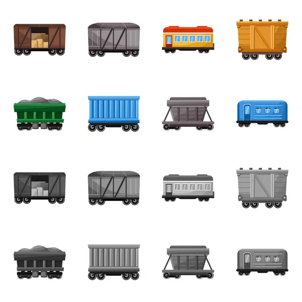 Ilustración vectorial de la logística y símbolo industrial. Colección de logística y vector de transporte icono para stock . — Archivo Imágenes Vectoriales