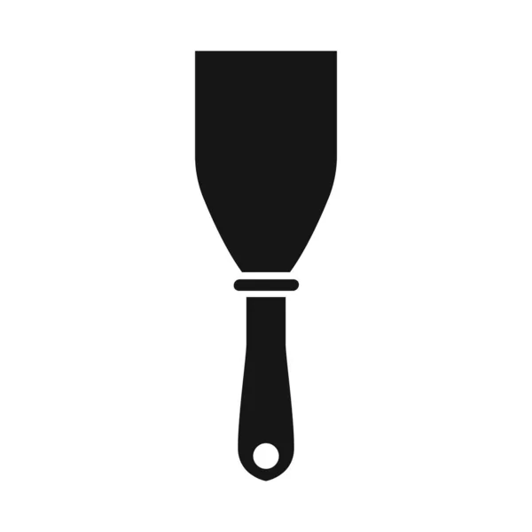 Isolated object of spatula and scraper sign. Graphic of spatula and trowel vector icon for stock. — Stock Vector