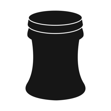 Konteynır ve soda tabelasının vektör tasarımı. Stok için konteynır koleksiyonu ve alkolsüz vektör simgesi.