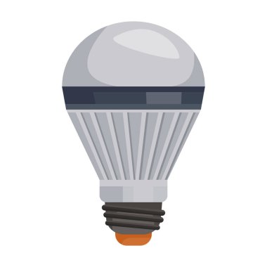 Ampul vektör simgesi. Çizgi film vektör simgesi beyaz arkaplan ampulü üzerinde izole edildi.