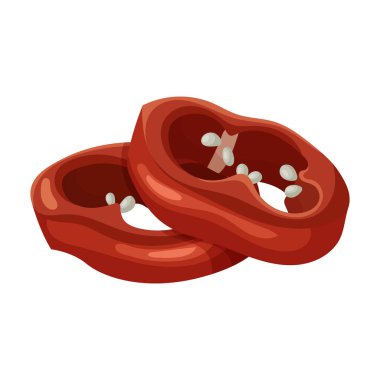 Biber vektör simgesi. Çizgi film vektör simgesi beyaz arkaplan biberi üzerinde izole edildi .