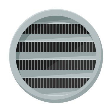 Havalandırma vektör simgesi. Çizgi film vektör simgesi beyaz arkaplan havalandırmasında izole edildi .