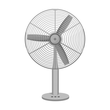 Elektrik fan vektör simgesi. Çizgi film vektör simgesi beyaz arkaplan elektrikli vantilatörde izole edildi .