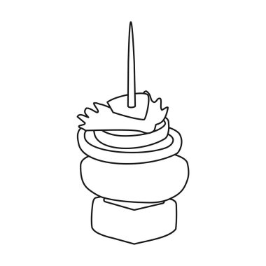 Kanape vektör simgesi. Çizgi vektör simgesi beyaz arkaplan kanapesinde izole edildi .