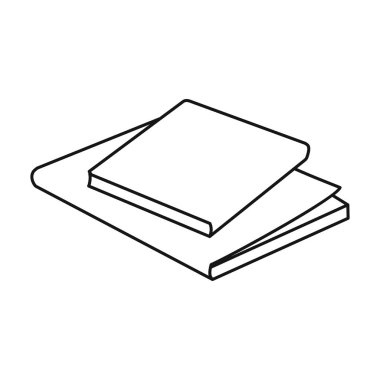 Kitap yığın vektörü simgesi. Satır vektörü simgesi beyaz arkaplan kitaplarında izole edildi .