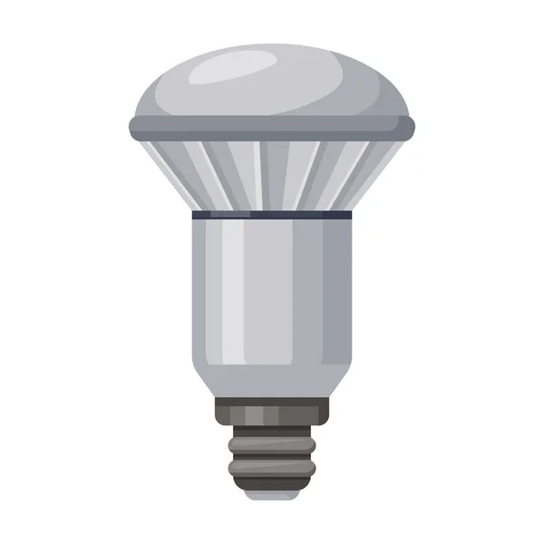 Icono de vector de lámpara eléctrica. Icono de vector de dibujos animados aislado en la lámpara eléctrica de fondo blanco . — Vector de stock
