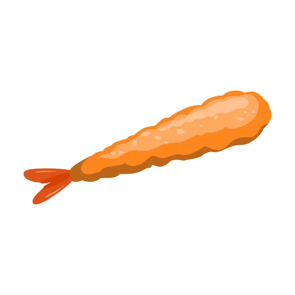 Shrimp Vector icon.cartoon Vektor-Symbol isoliert auf weißem Hintergrund Garnelen . — Stockvektor