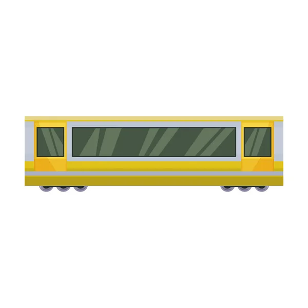 Subway trein vector icon.Cartoon vector pictogram geïsoleerd op witte achtergrond metro. — Stockvector