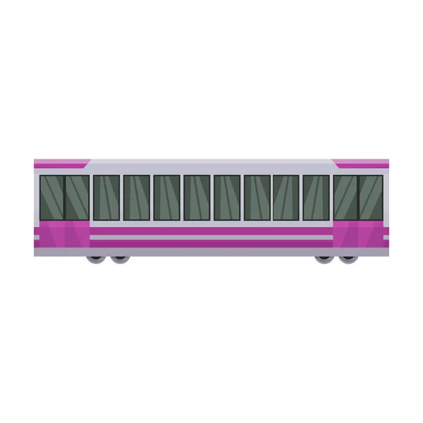 Tunnelbanetåg vektor ikon.Cartoon vektor ikon isolerad på vit bakgrund tunnelbana tåg. — Stock vektor