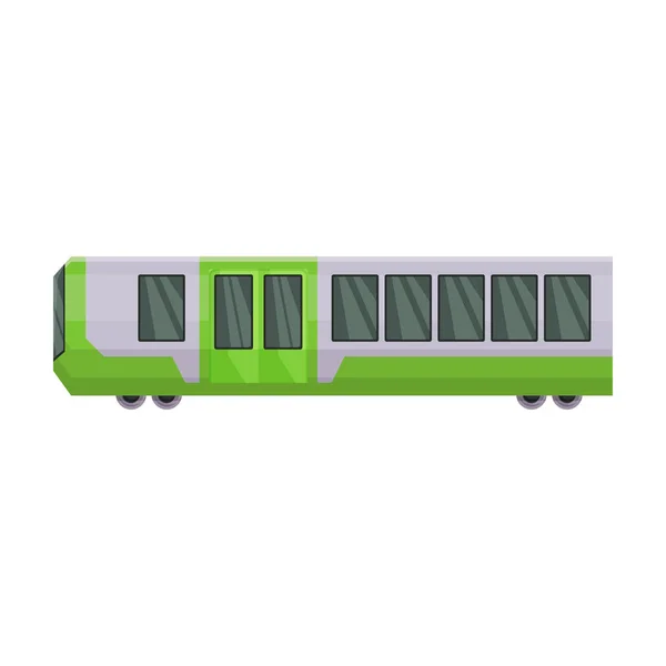 Trein van metro vector icon.Cartoon vector pictogram geïsoleerd op witte achtergrond trein van metro . — Stockvector