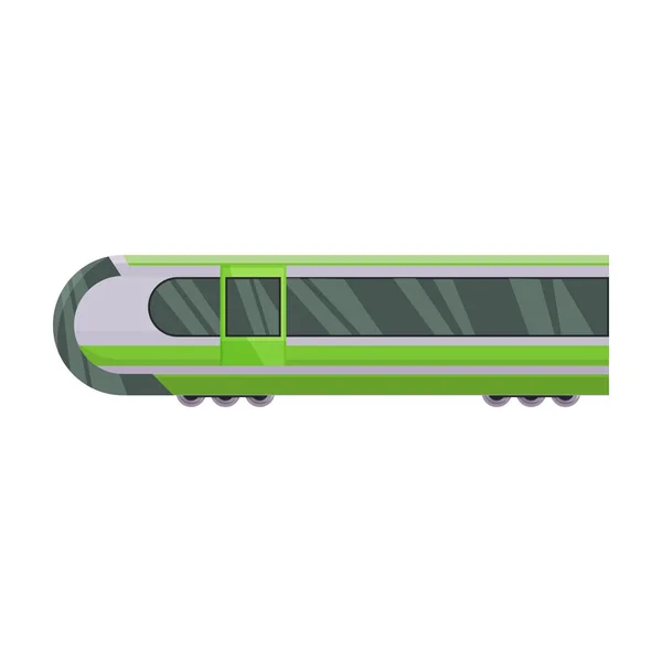 Trein van metro vector icon.Cartoon vector pictogram geïsoleerd op witte achtergrond trein van metro . — Stockvector