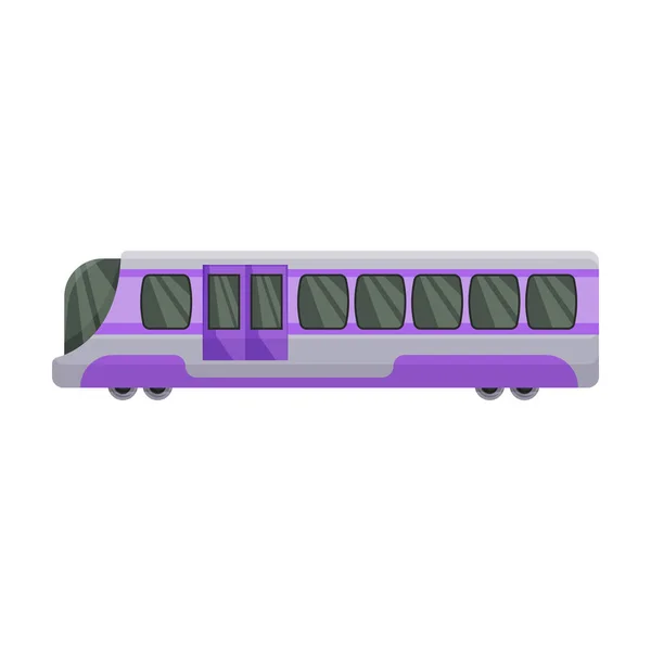 Subway trein vector icon.Cartoon vector pictogram geïsoleerd op witte achtergrond metro. — Stockvector