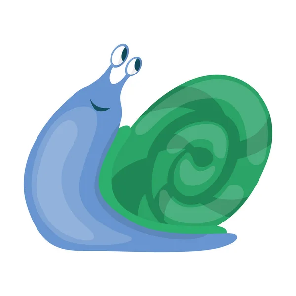 Icône vecteur escargot Icône vecteur de dessin animé isolé sur fond blanc escargot  . — Image vectorielle