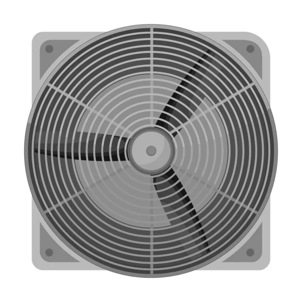 Icono del vector del ventilador eléctrico. Icono del vector de la historieta aislado en el ventilador eléctrico del fondo blanco  . — Vector de stock