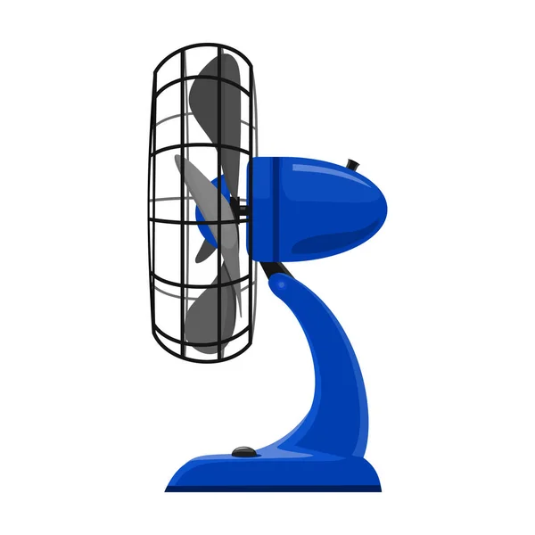 Electric fan vector icon.Cartoon vector icon isolated on white background electric fan . — Stock Vector