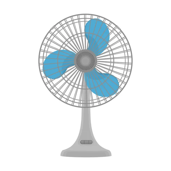 Icône vectorielle de ventilateur.Icône vectorielle de bande dessinée isolée sur fond blanc  . — Image vectorielle