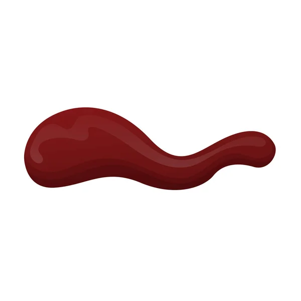 Icono de vector Ketchup. Icono de vector realista aislado en ketchup de fondo blanco . — Vector de stock