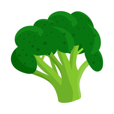 Brokoli ve lahana logosunun vektör çizimi. Brokoli seti ve ağ için yeşil borsa sembolü.