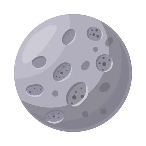 Διανυσματικός σχεδιασμός του λογότυπου σελήνης και κρατήρα. Στοιχείο ιστού σελήνης και αστρολογίας σύμβολο αποθέματος για το διαδίκτυο. — Διανυσματικό Αρχείο