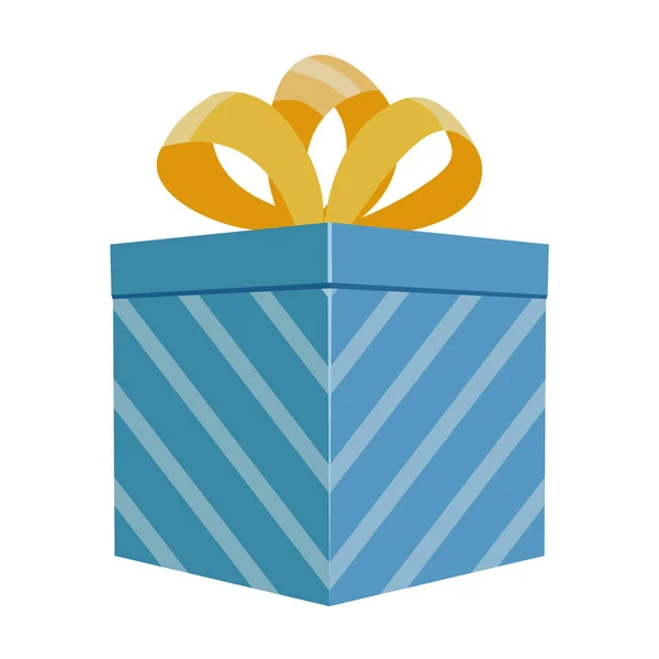 Hediye kutusu ikonu Noel 'i. Karikatür vektör simgesi hediye kutusunun beyaz arka planında izole edilmiş.. — Stok Vektör
