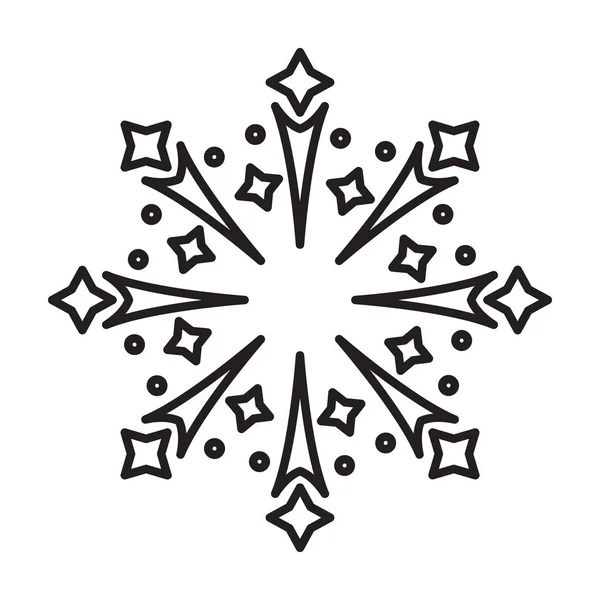 Різдвяний феєрверк Векторний значок. Лінія Векторний значок ізольовано на білому фоні Різдвяний феєрверк . — стоковий вектор