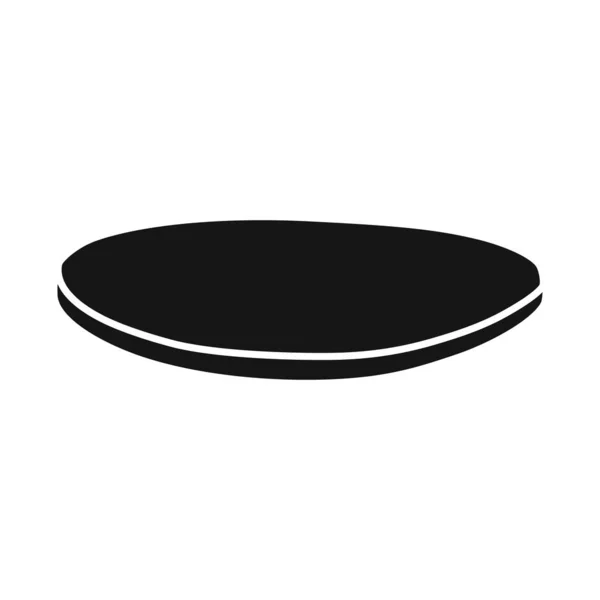 Isolated object of cutlet and sausage symbol. Web element of cutlet and slice vector icon for stock. — 스톡 벡터