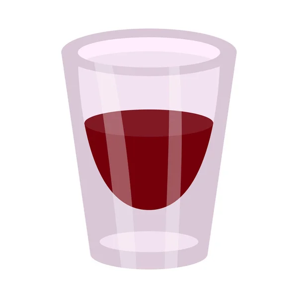 Vector design of coffee and glass icon. Graphic of coffee and hot vector icon for stock. — 스톡 벡터