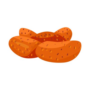 Fıstık ve kabuk logosu izole edilmiş. Fıstık ve kapsül vektör illüstrasyonu koleksiyonu.