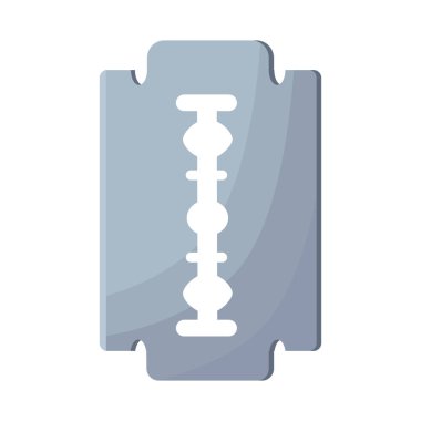 Bıçak ve jilet sembolünden yapılmış ayrı bir nesne. Bıçak ve kenar vektör illüstrasyonu koleksiyonu.