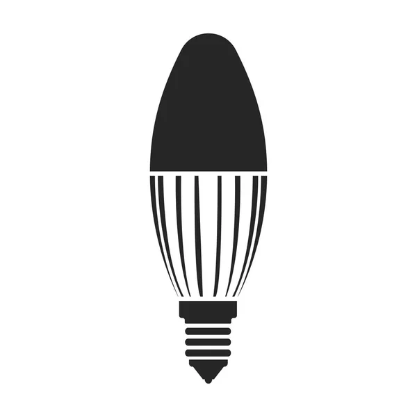 Halogenlampen-Vektorsymbol. schwarzes Vektorsymbol isoliert auf weißem Hintergrund Halogenlampe. — Stockvektor