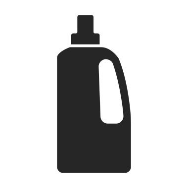 Deterjan vektör simgesi. Siyah vektör simgesi beyaz arkaplan deterjanı üzerinde izole edildi.