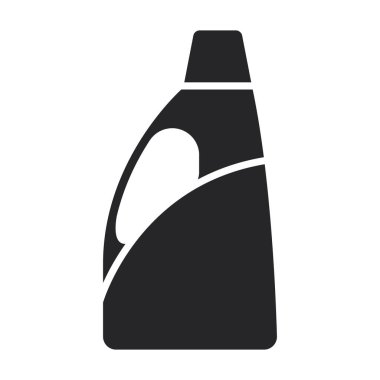 Deterjan vektör simgesi. Siyah vektör simgesi beyaz arkaplan deterjanı üzerinde izole edildi.