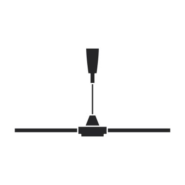 Havalandırma vektör simgesi. Siyah vektör simgesi beyaz arkaplan havalandırmasında izole edildi .