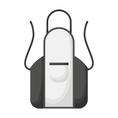 Önlük vektör simgesi. Çizgi film vektör simgesi beyaz arkaplan önlüğü üzerinde izole edildi .