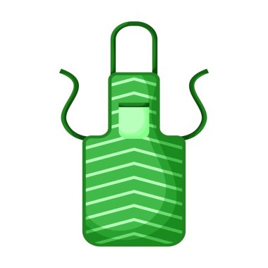 Önlük vektör simgesi. Çizgi film vektör simgesi beyaz arkaplan önlüğü üzerinde izole edildi .