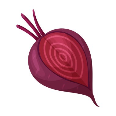 Pancar vektör simgesi. Karikatür vektör simgesi beyaz pancar kökü üzerinde izole edildi .